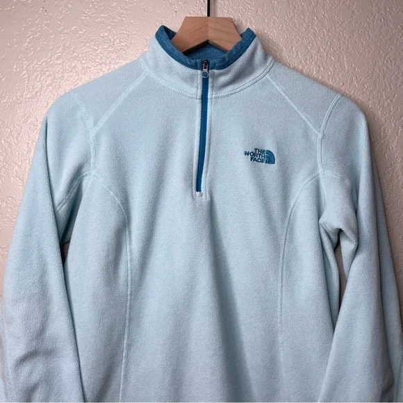The North Face Quarter Zip Fleece Pullover Sweater Polartec Classic Sweatshirt - Picture 5 of 13